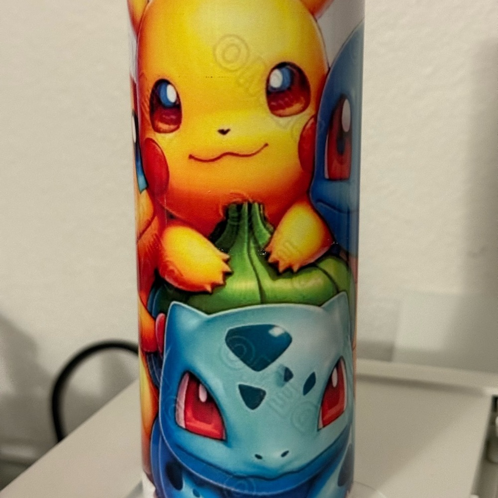 Colorful Pokémon Character Tumbler.